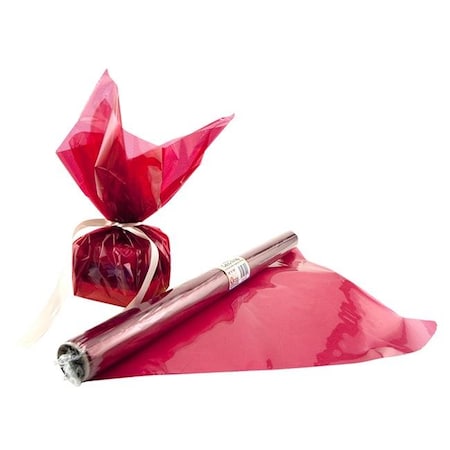 Hygloss Products Hygloss Products HYG71502-6 Cello Wrap Roll; Red - 6 Roll HYG71502-6